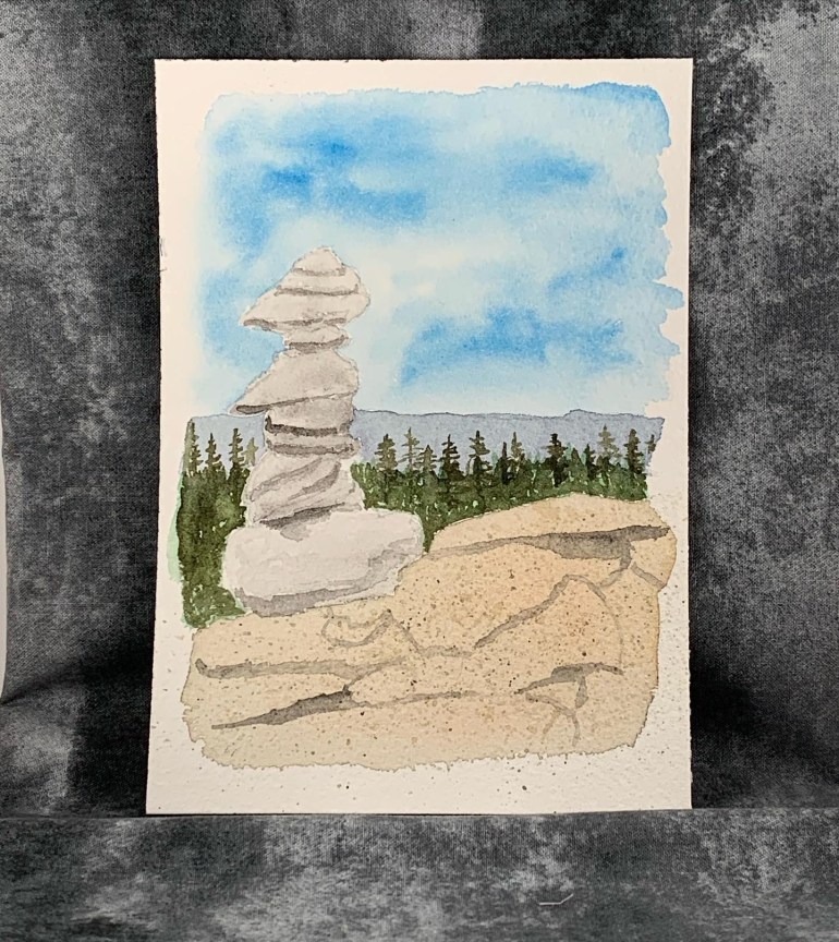 Summit of Mt. Tecumseh Watercolor Painting and&nbsp;Prints